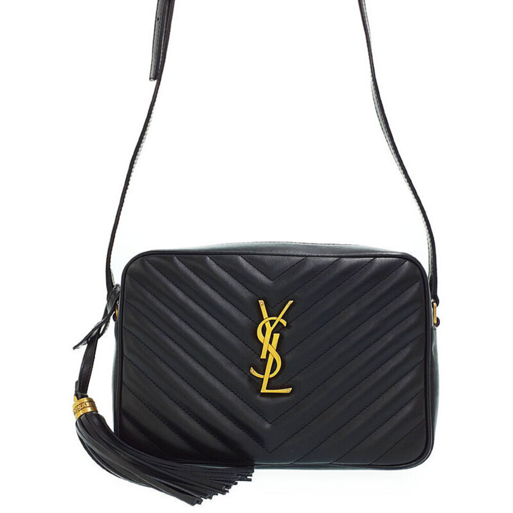 Saint Laurent Quilted Matelasse Paris Lou Camera Chain Shoulder Bag